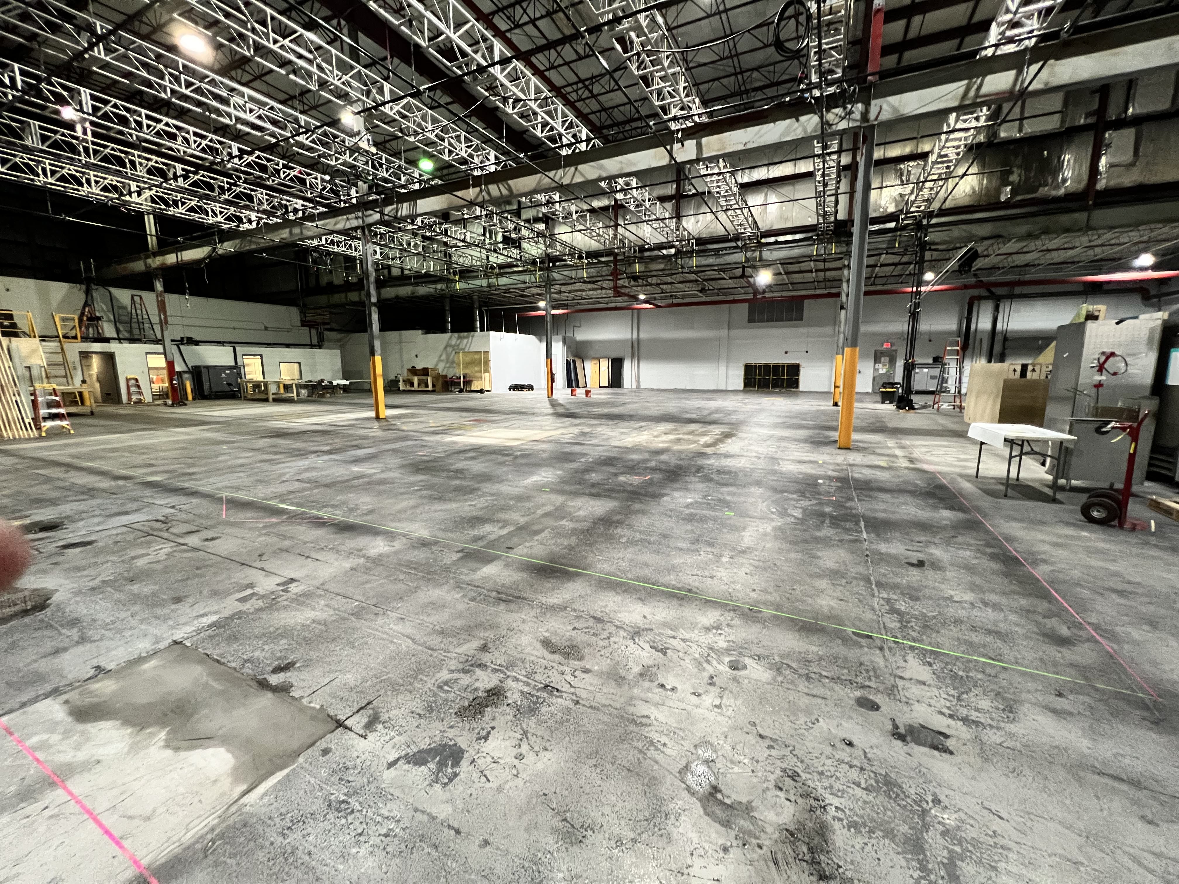 Industrial warehouse floor cleaning project in Milwaukee